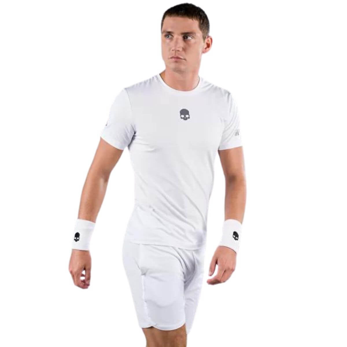 Polera Hydrogen Básica Técnica Blanca Logo Centro Hombre - Sur SportsVestuario