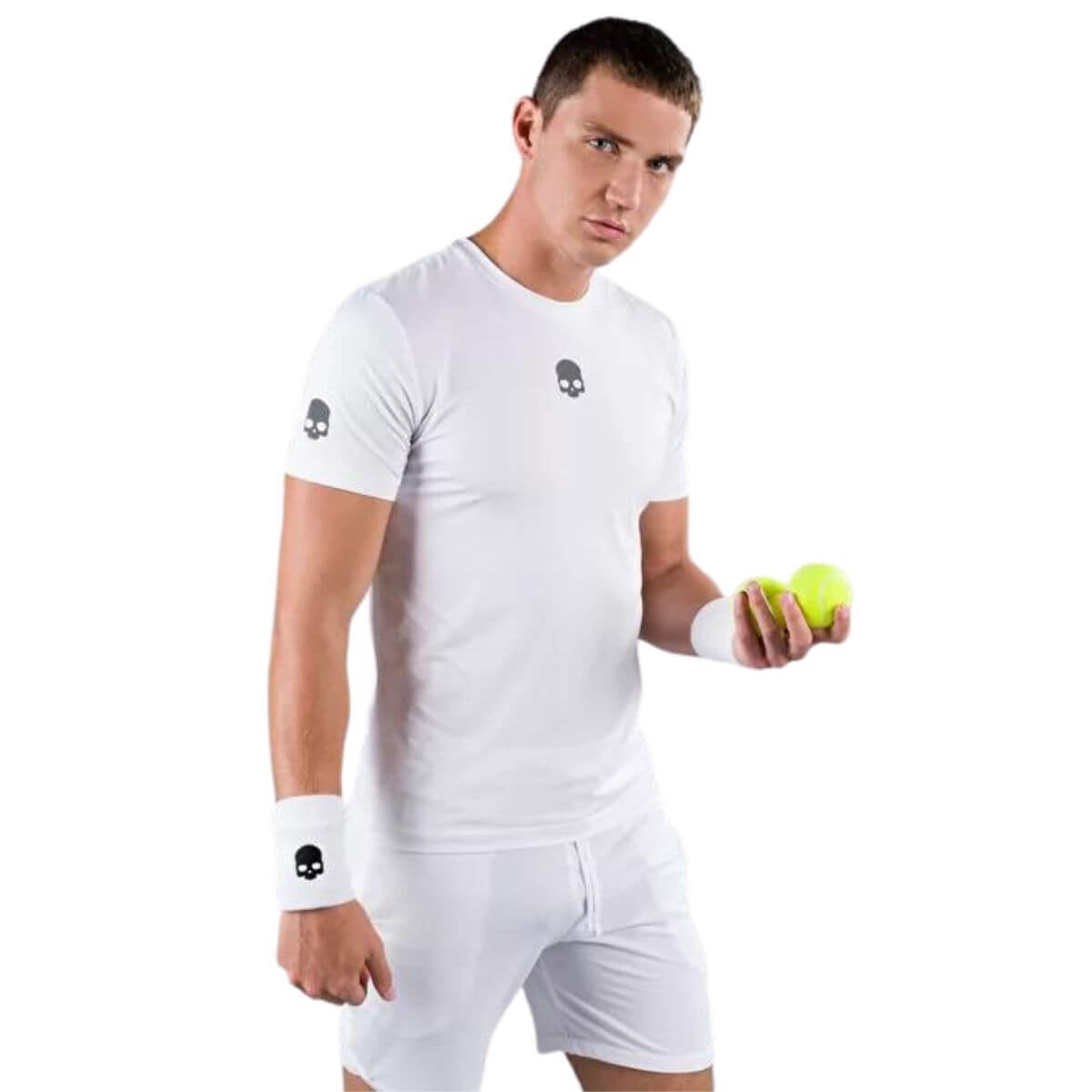 Polera Hydrogen Básica Técnica Blanca Logo Centro Hombre - Sur SportsVestuario