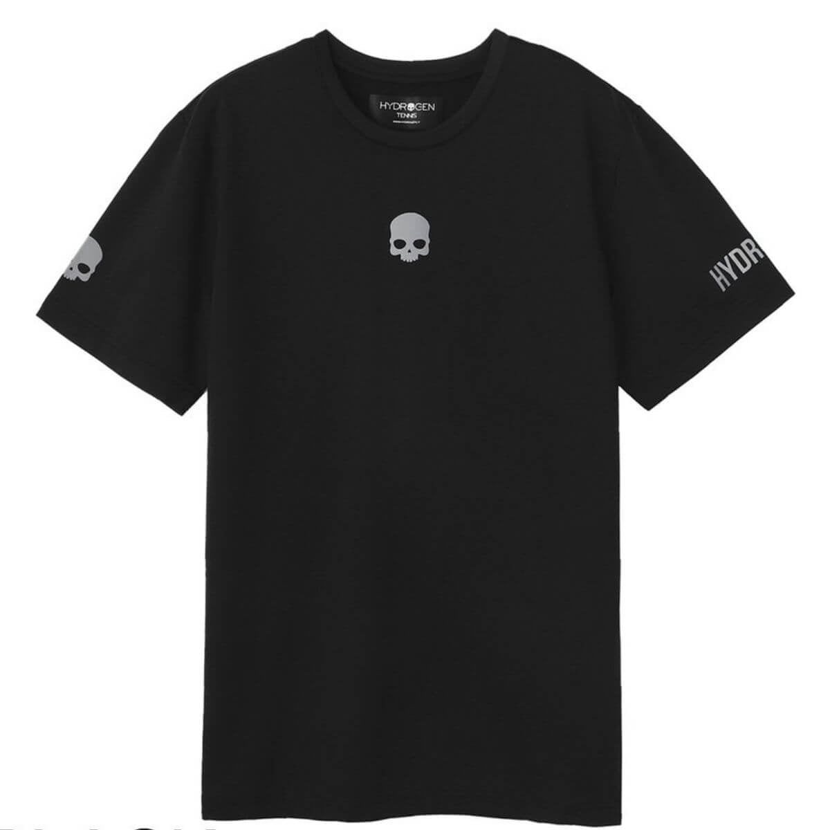 Polera Hydrogen Básica Técnica Negra Logo Centro Hombre - Sur SportsVestuario