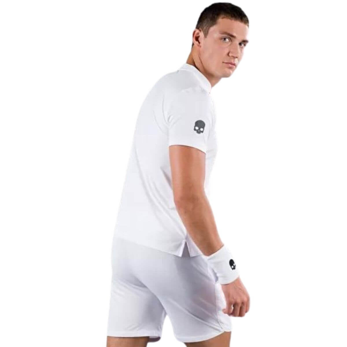 Polera Hydrogen Serafino Técnica Wimbledon Blanca - Sur SportsVestuario