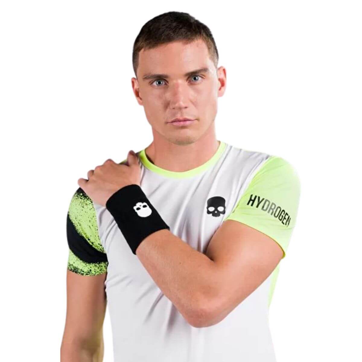 Polera Hydrogen Técnica Bicolor Spray Amarilla Hombre - Sur SportsVestuario