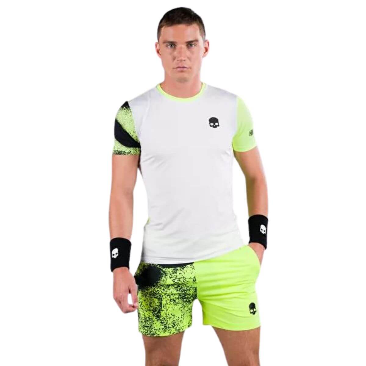 Polera Hydrogen Técnica Bicolor Spray Amarilla Hombre - Sur SportsVestuario