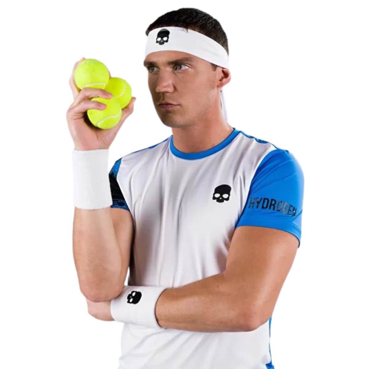 Polera Hydrogen Técnica Bicolor Spray Azul Hombre - Sur SportsVestuario
