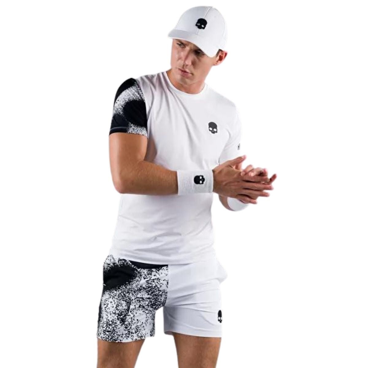 Polera Hydrogen Técnica Bicolor Spray Blanca Hombre - Sur SportsVestuario