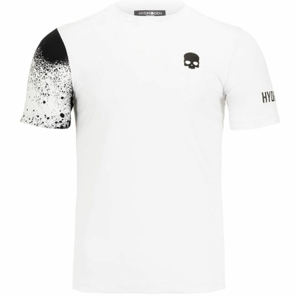 Polera Hydrogen Técnica Bicolor Spray Blanca Hombre - Sur SportsVestuario