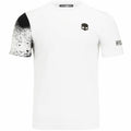 Polera Hydrogen Técnica Bicolor Spray Blanca Hombre