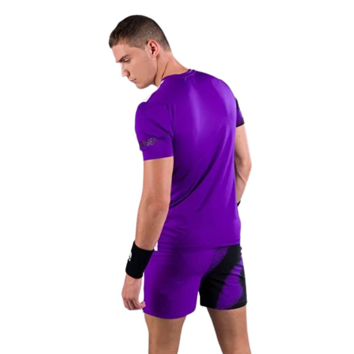 Polera Hydrogen Técnica Bicolor Spray Morada Hombre - Sur SportsVestuario