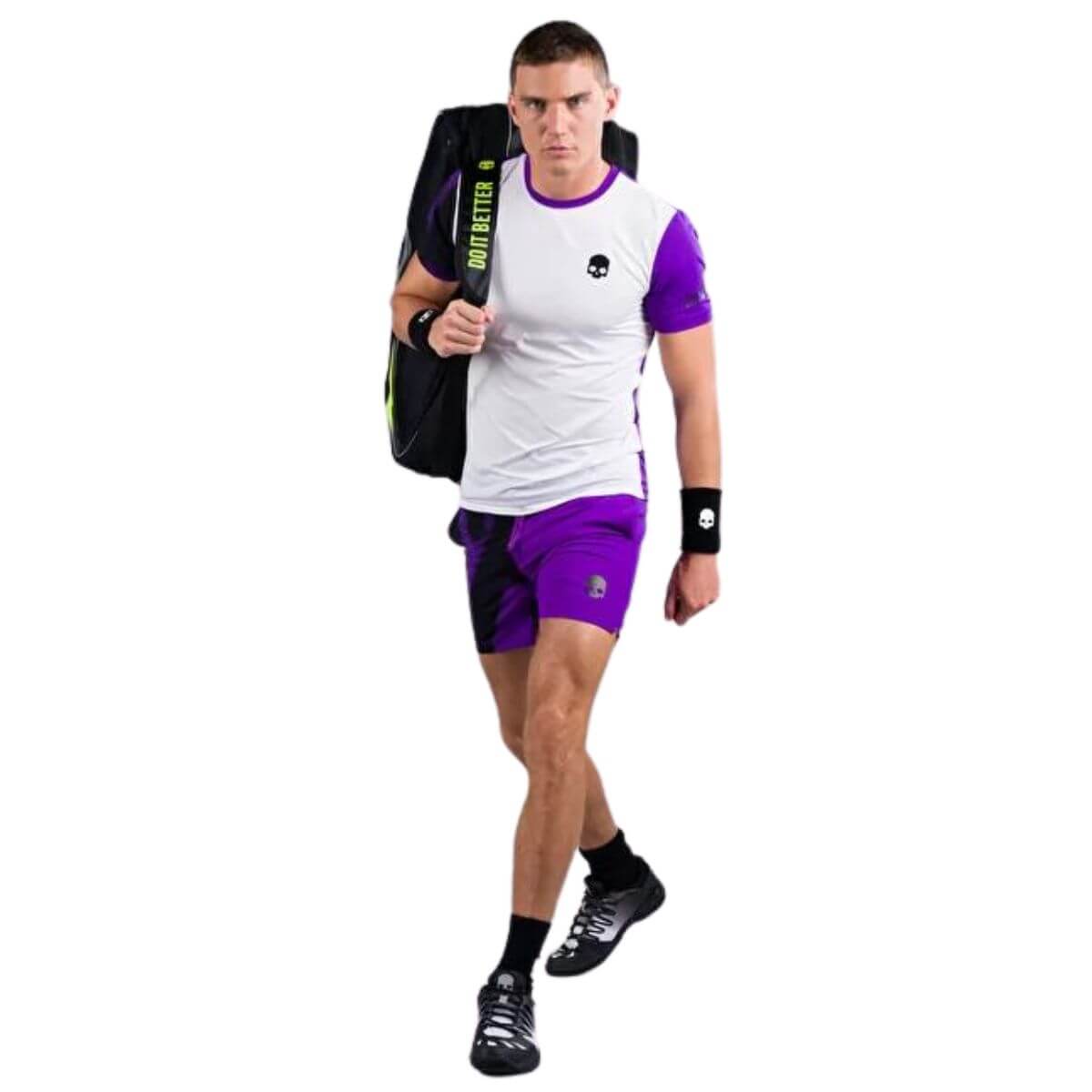 Polera Hydrogen Técnica Bicolor Spray Morada Hombre - Sur SportsVestuario