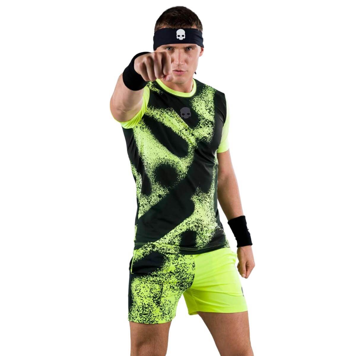 Polera Hydrogen Técnica Spray Amarilla Hombre - Sur SportsVestuario