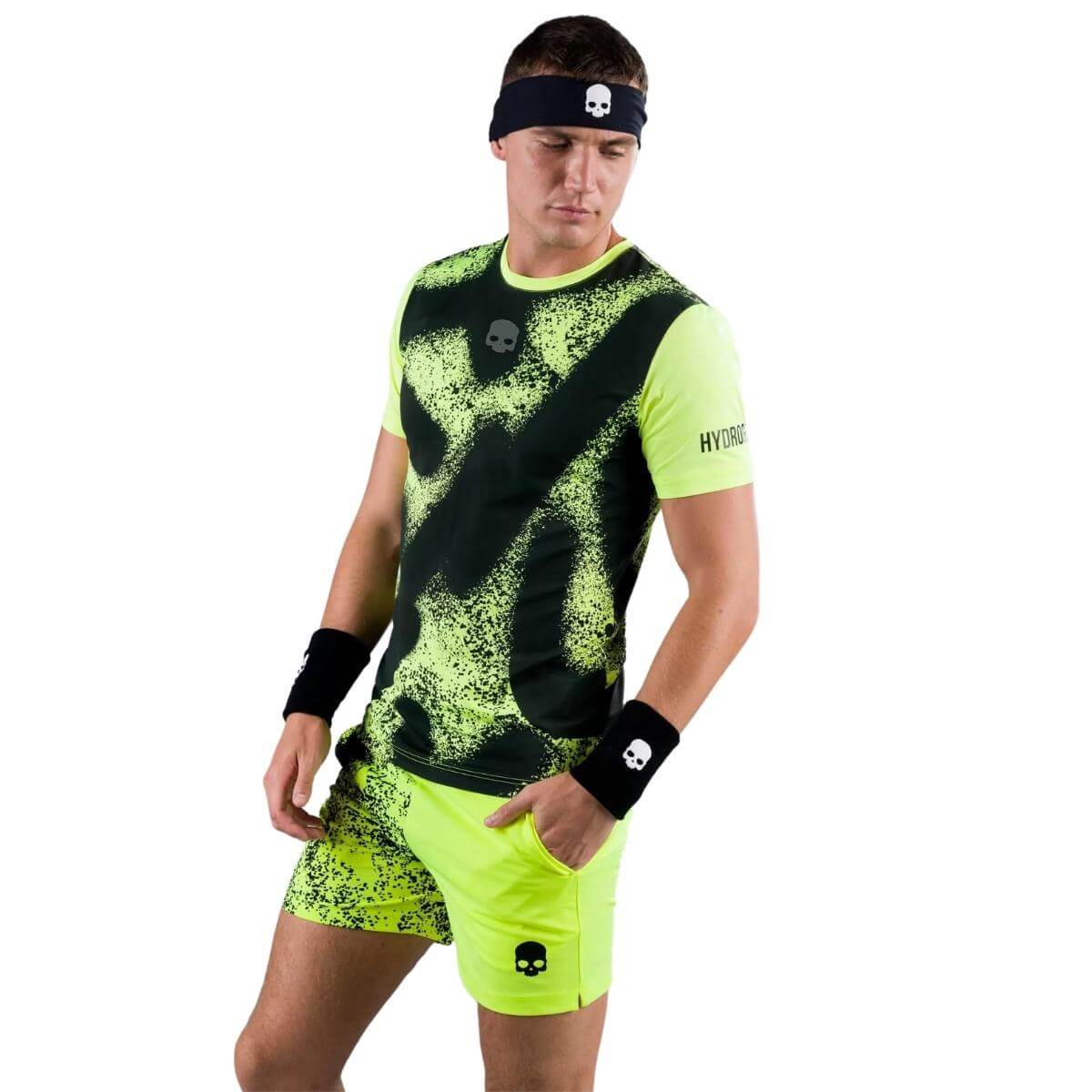 Polera Hydrogen Técnica Spray Amarilla Hombre - Sur SportsVestuario