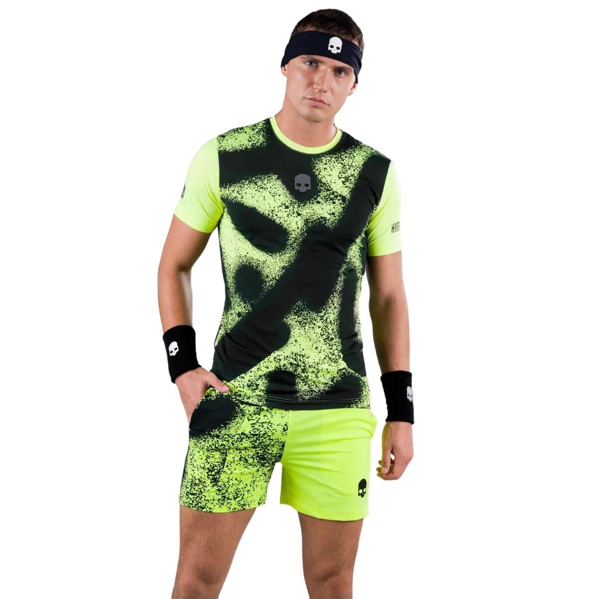 Polera Hydrogen Técnica Spray Amarilla Hombre - Sur SportsVestuario
