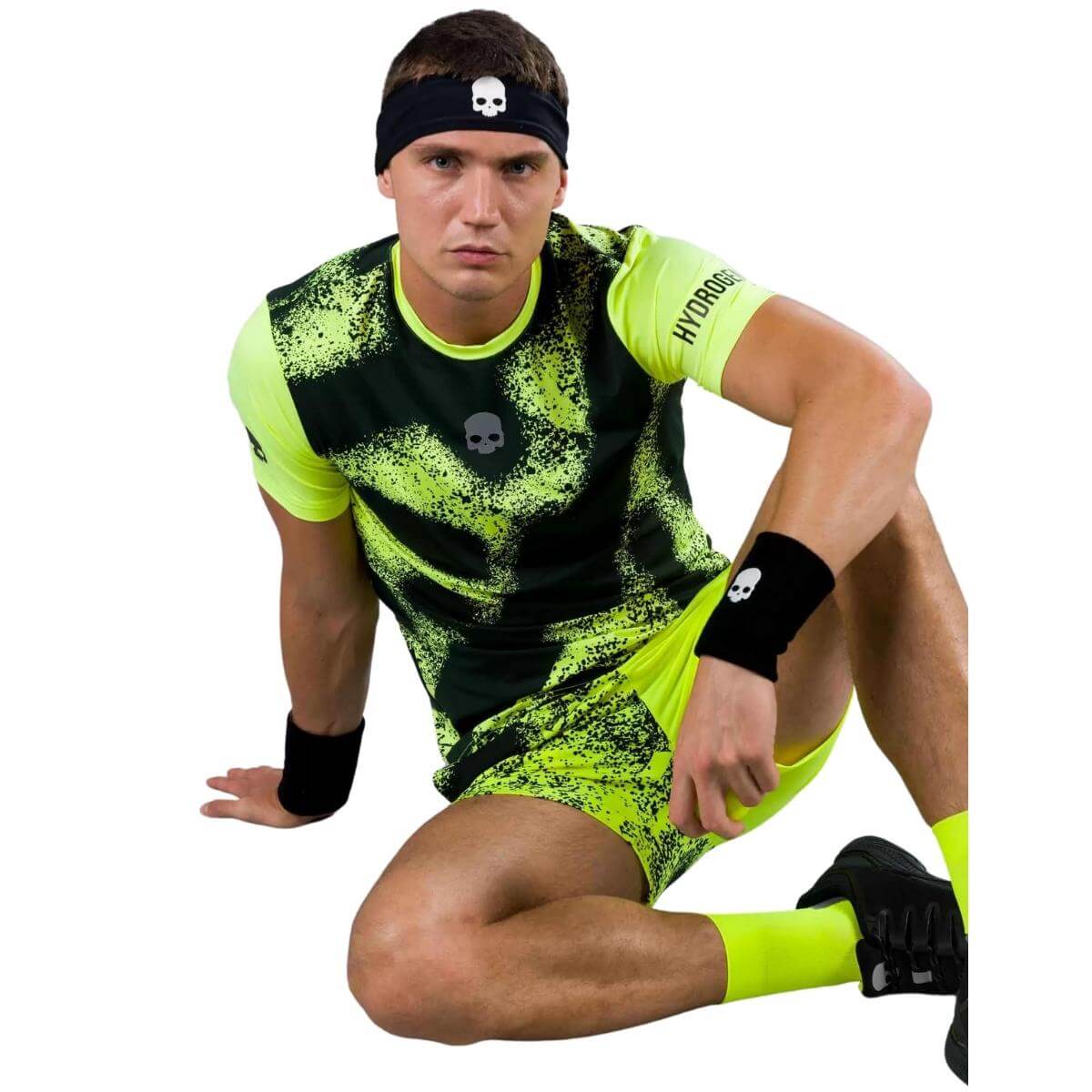 Polera Hydrogen Técnica Spray Amarilla Hombre - Sur SportsVestuario