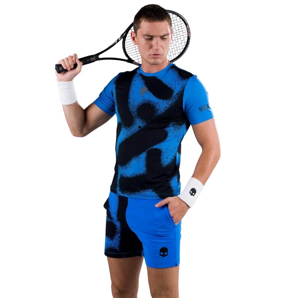 Polera Hydrogen Técnica Spray Azul Hombre - Sur SportsVestuario