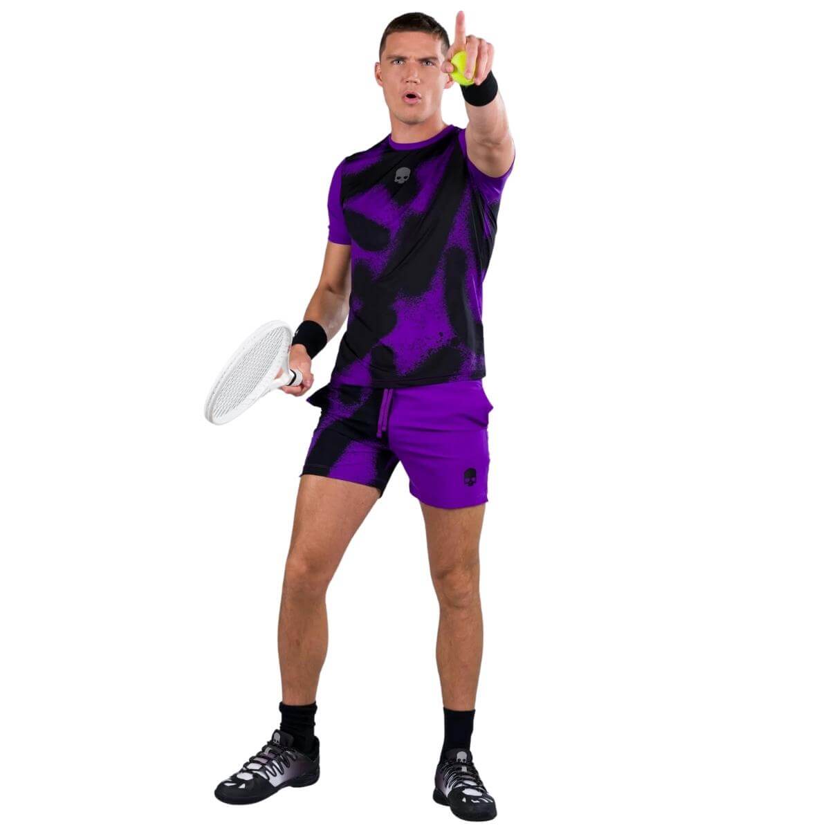 Polera Hydrogen Técnica Spray Morado Hombre - Sur SportsVestuario
