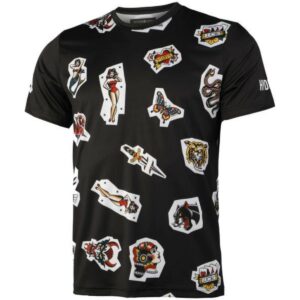 Polera Hydrogen Técnica Tattoo Negra Hombre - Sur SportsVestuario