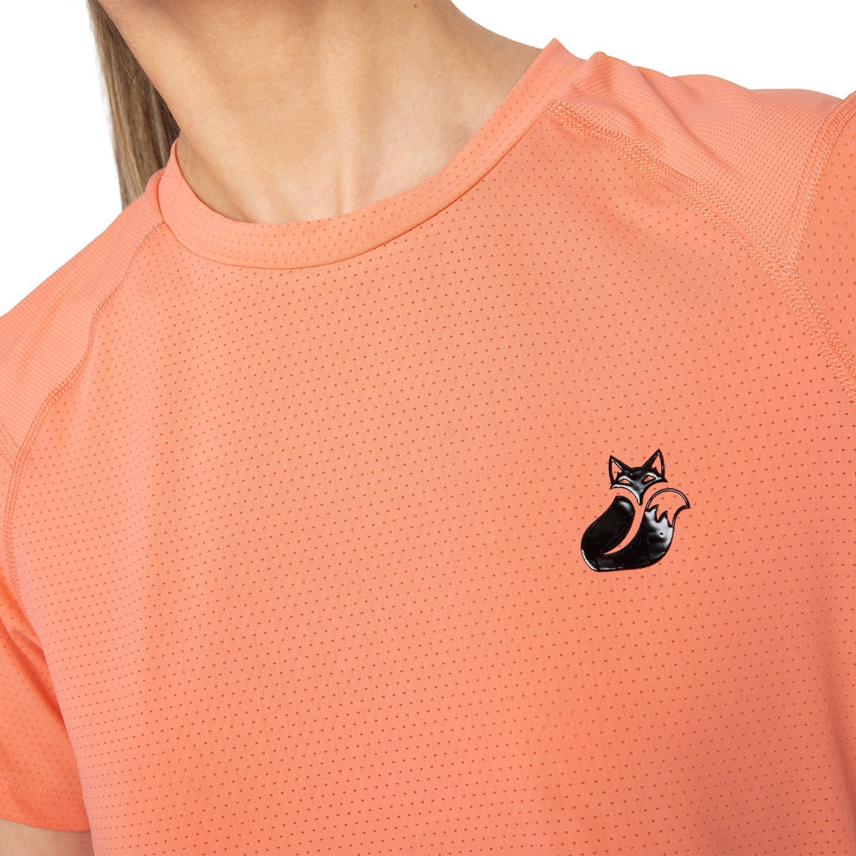 Polera Mix/Mesh Pro Mujer Tilki Lehinde - Coral