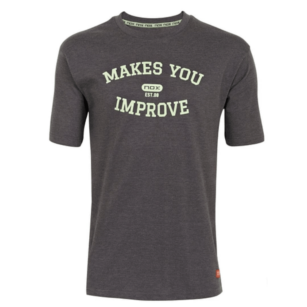 Polera Nox Basic Gris Letras Lima - Sur SportsPoleras