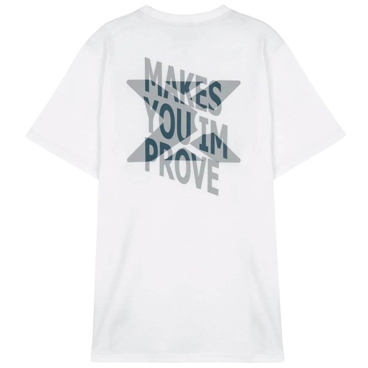 Polera Nox Blanca Logo Celeste - Sur SportsVestuario