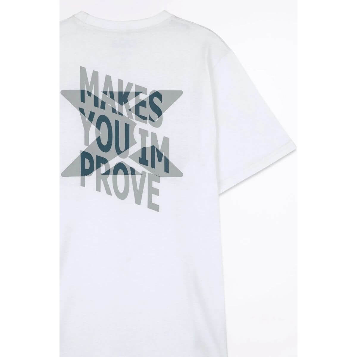 Polera Nox Blanca Logo Celeste - Sur SportsVestuario