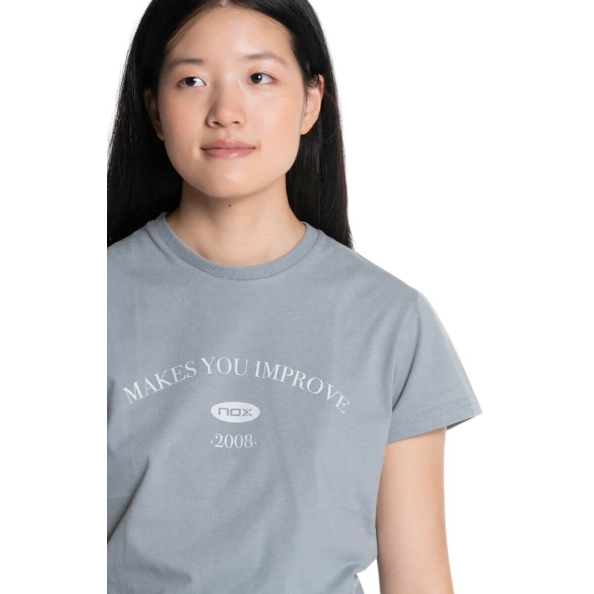 Polera Nox Mujer Basic Gris - Sur SportsVestuario