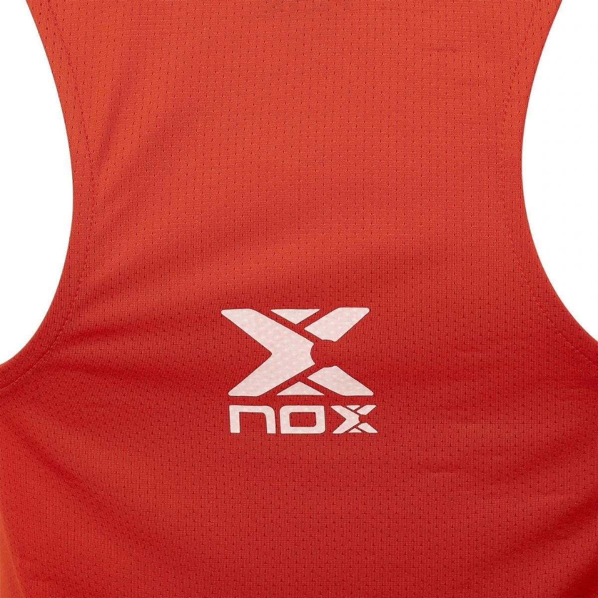 Polera Nox Mujer Tirantes Microperforada Team Roja Logo Blanco - Sur SportsVestuario