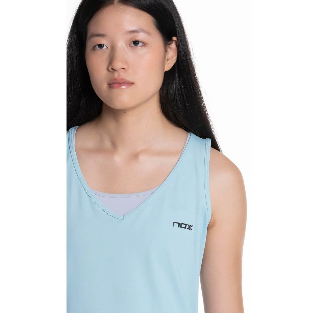 Polera Nox Mujer Tirantes Pro Fit Azul Cielo - Sur SportsVestuario