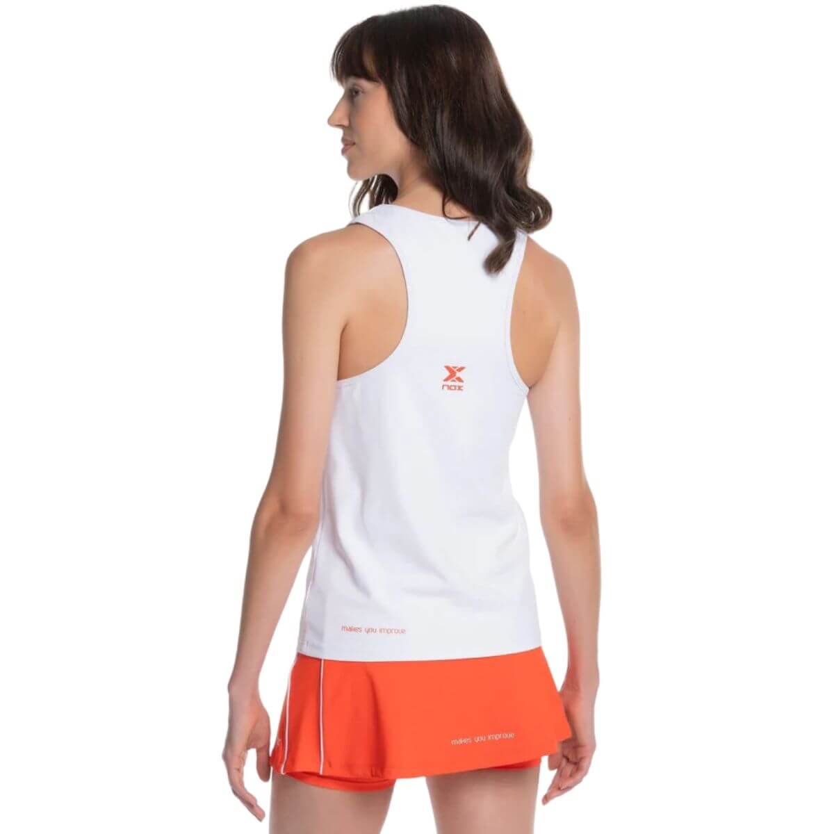 Polera Nox Mujer Tirantes Team Fit Blanca - Sur SportsVestuario