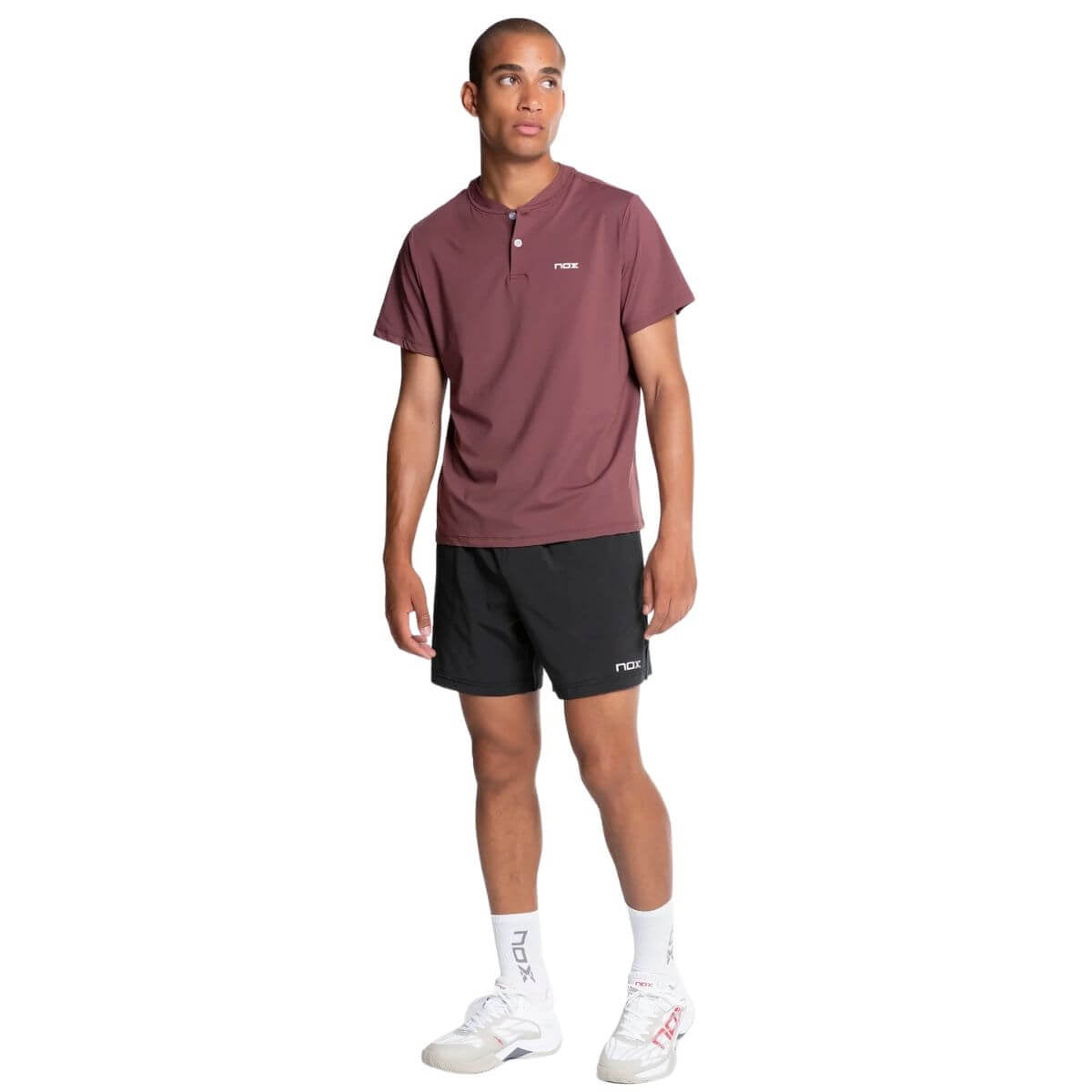 Polera Nox Polo Pro Rojo Café - Sur SportsVestuario