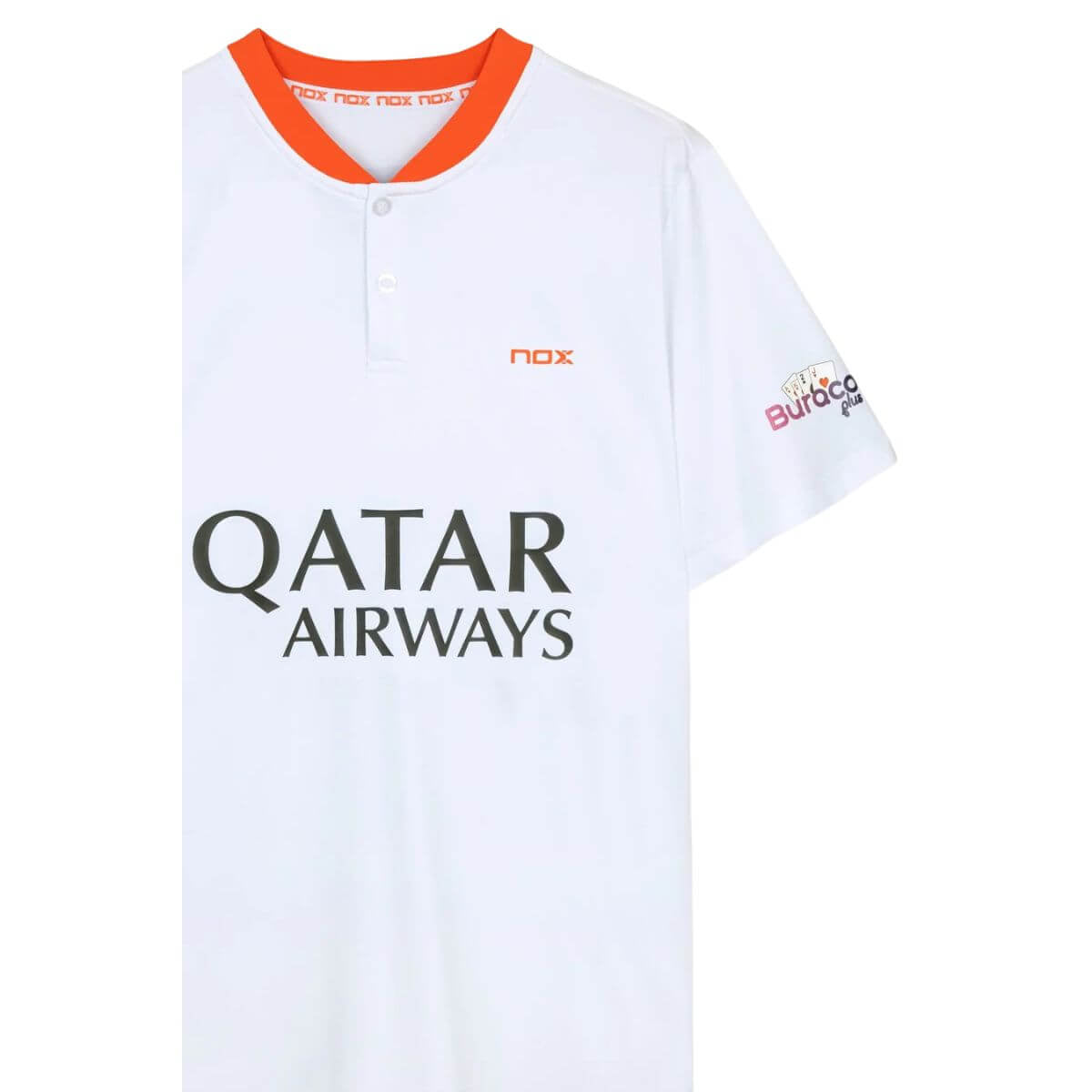 Polera Nox Polo Sponsor AT10 Blanca 2023 - Sur SportsVestuario