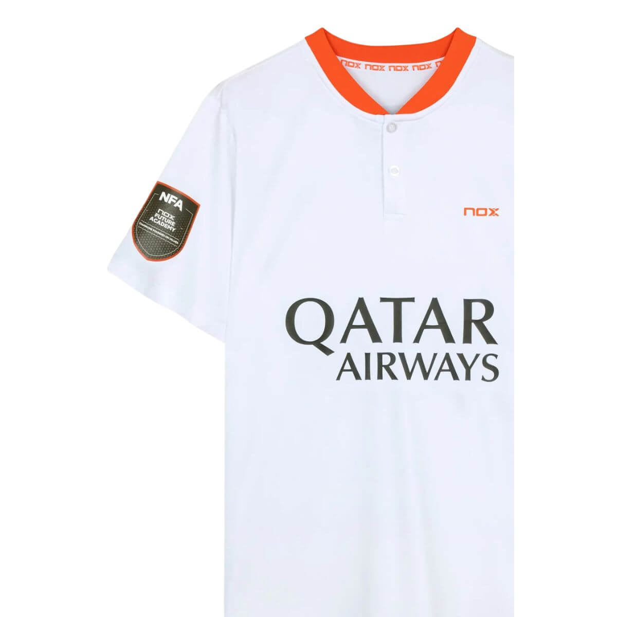 Polera Nox Polo Sponsor AT10 Blanca 2023 - Sur SportsVestuario