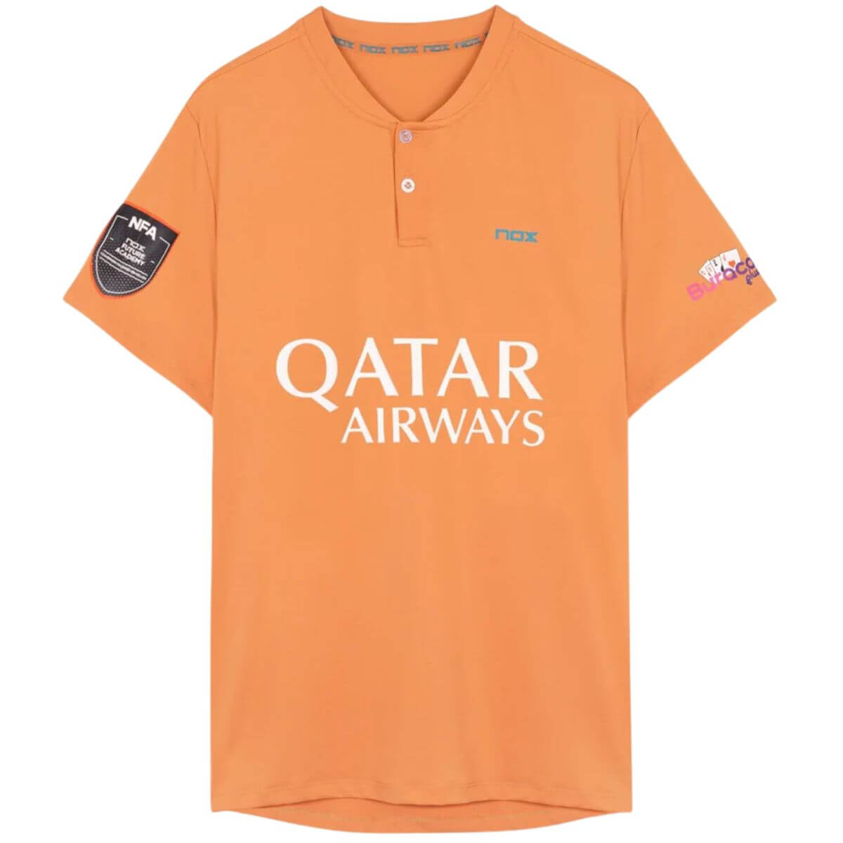 Polera Nox Polo Sponsor AT10 Mandarina 2023 - Sur SportsVestuario