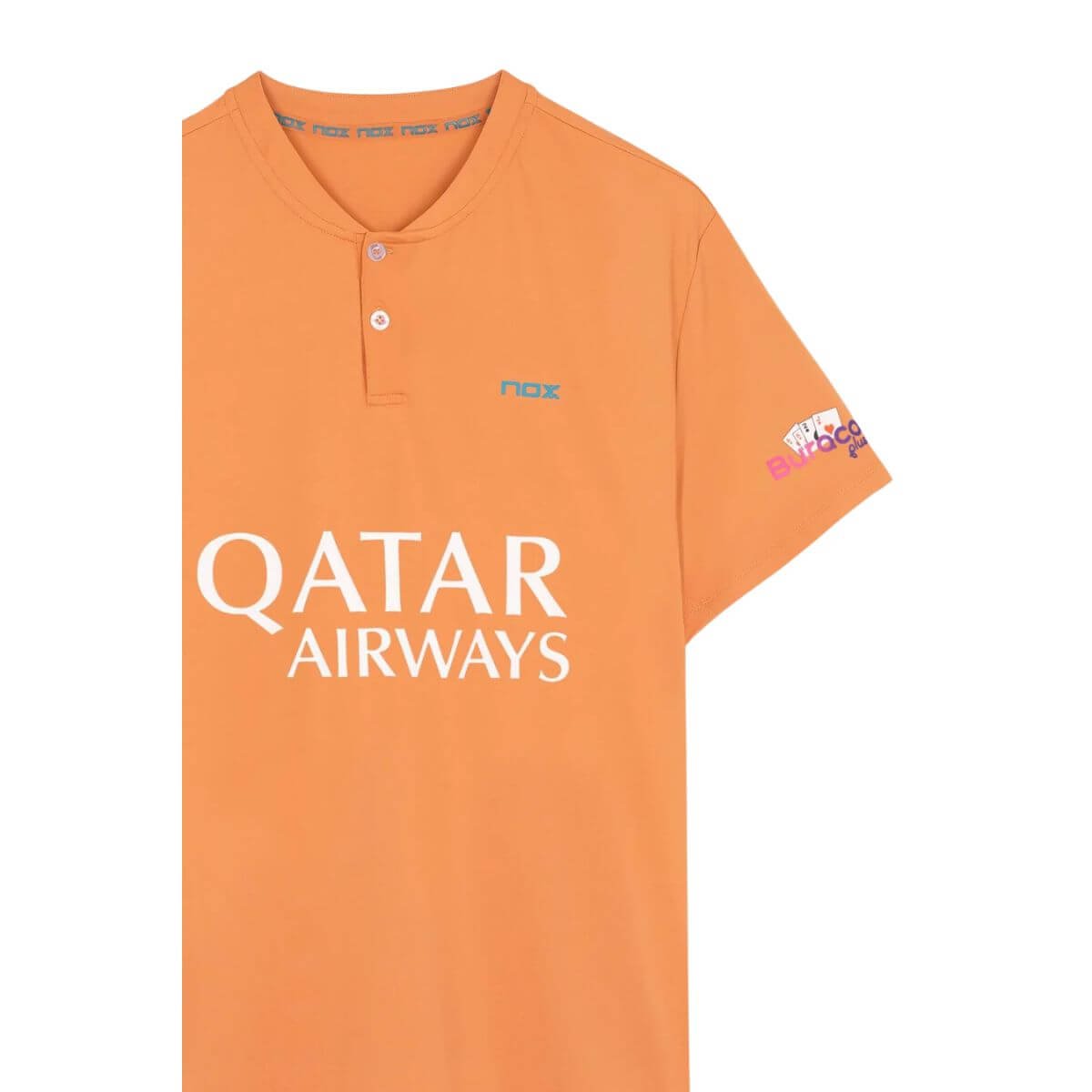Polera Nox Polo Sponsor AT10 Mandarina 2023 - Sur SportsVestuario