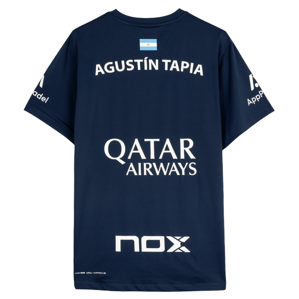 Polera Sponsor Nox AT10 Azul Marino de Agustín Tapia 2025