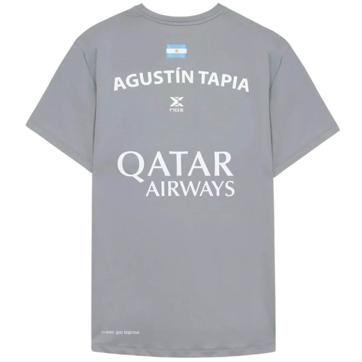 Polera Nox Sponsor AT10 Gris 2023 - Sur SportsVestuario