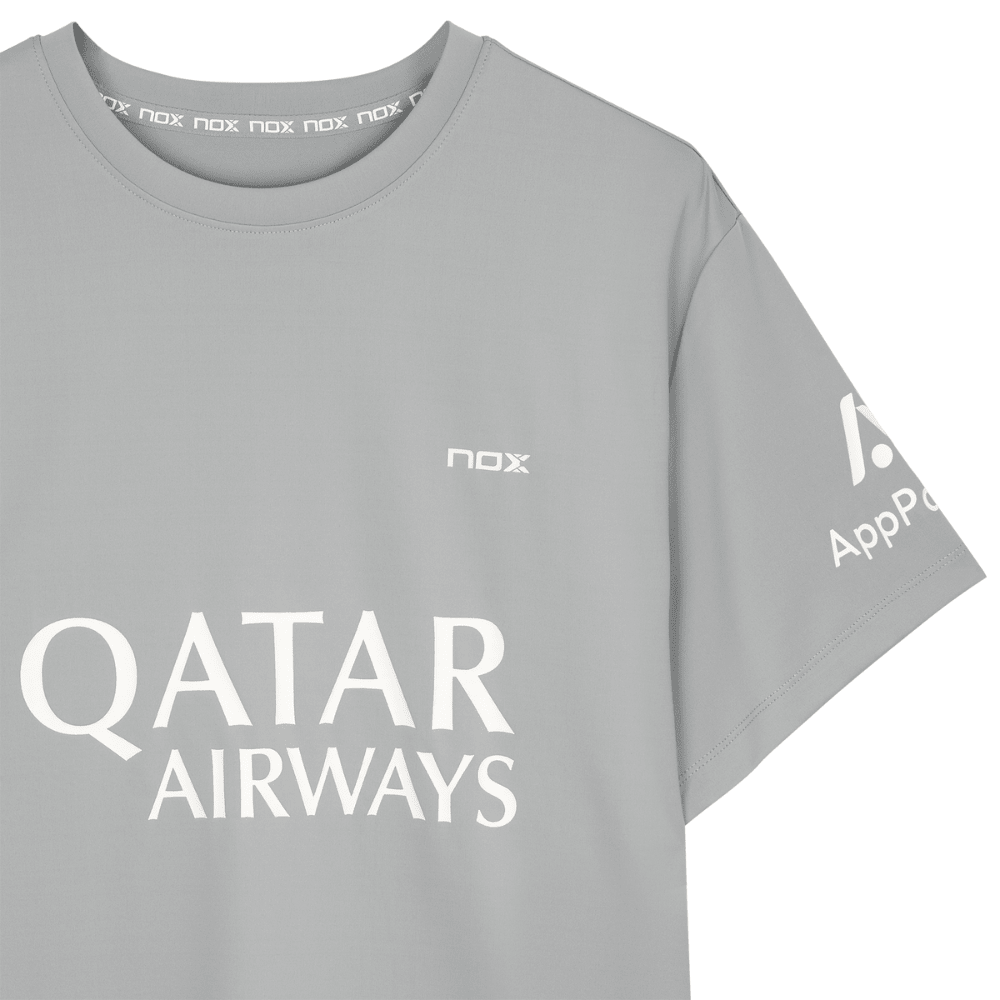 Polera Nox Sponsor AT10 Gris de Agustín Tapia 2025 - Sur SportsVestuario