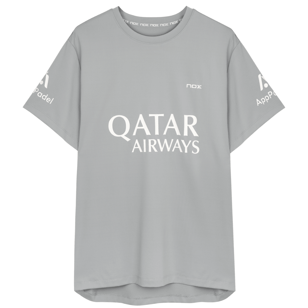 Polera Nox Sponsor AT10 Gris de Agustín Tapia 2025 - Sur SportsVestuario