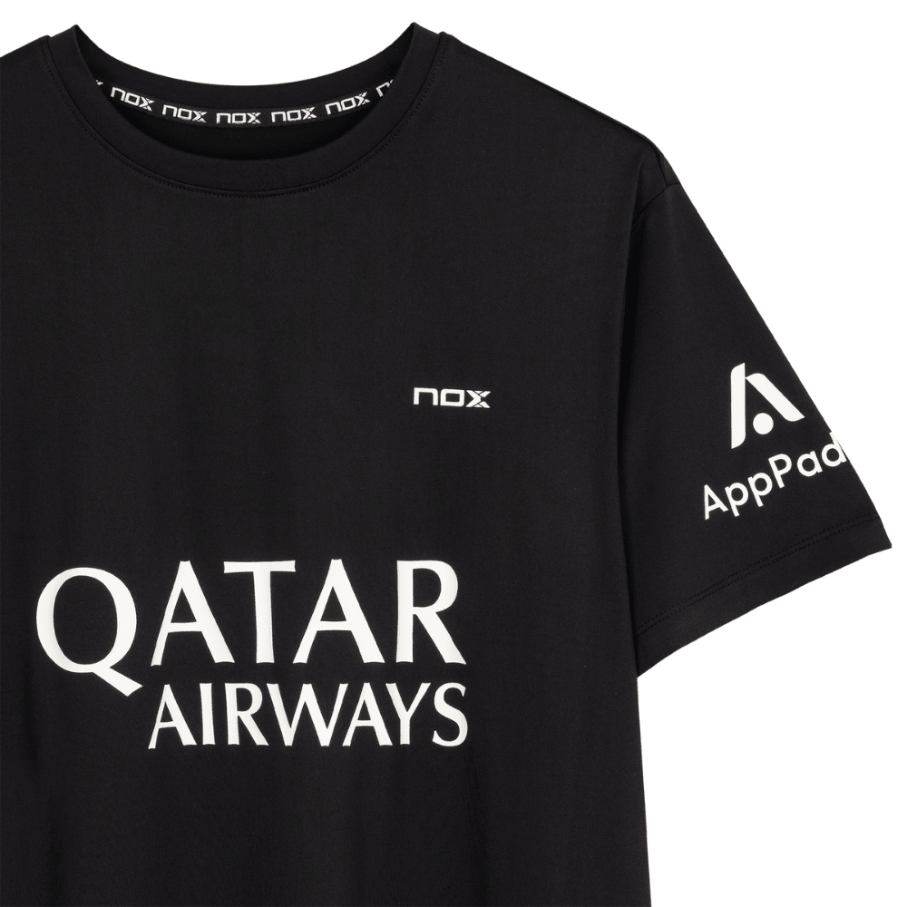 Polera Nox Sponsor AT10 Negra de Agustín Tapia 2025 - Sur SportsVestuario