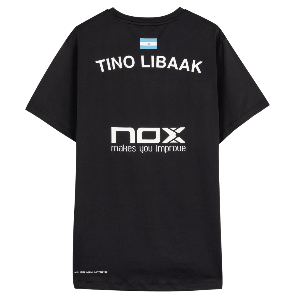Polera Nox Sponsor TL10 Negra de Tino Libaak 2025 - Sur SportsVestuario