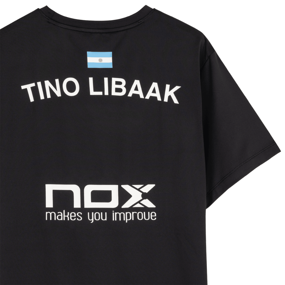 Polera Nox Sponsor TL10 Negra de Tino Libaak 2025 - Sur SportsVestuario