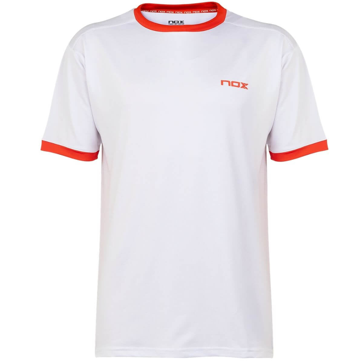 Polera Nox Team Blanca Logo Rojo - Sur SportsVestuario
