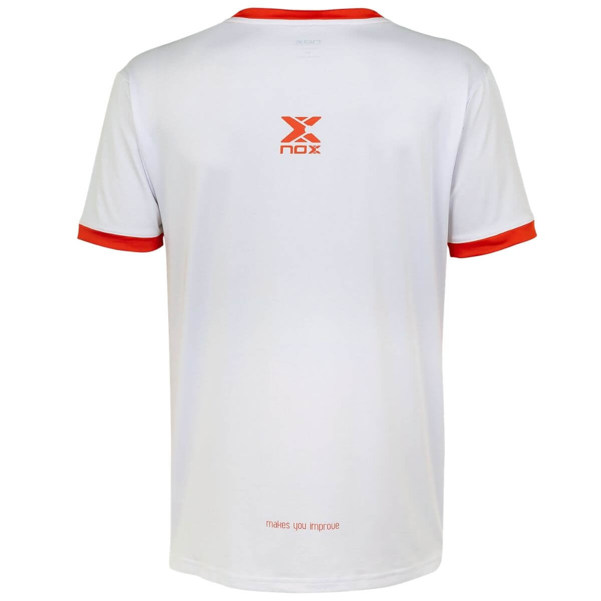 Polera Nox Team Blanca Logo Rojo - Sur SportsVestuario