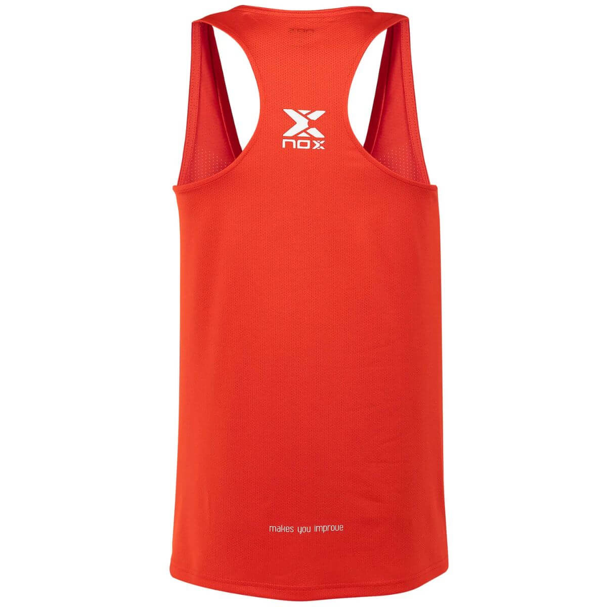 Polera Nox Tirantes Microperforada Team Roja Logo Blanco - Sur SportsVestuario
