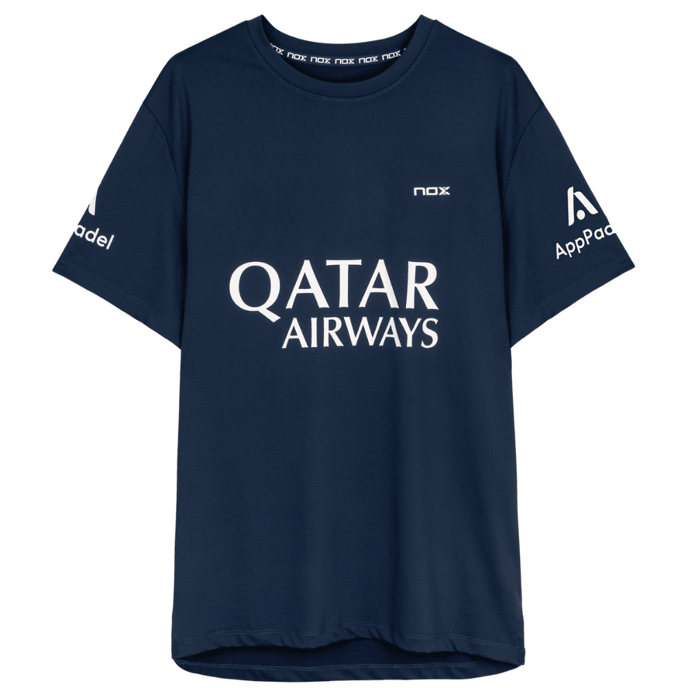 Polera Sponsor Nox AT10 Azul Marino de Agustín Tapia 2025 - Sur SportsVestuario