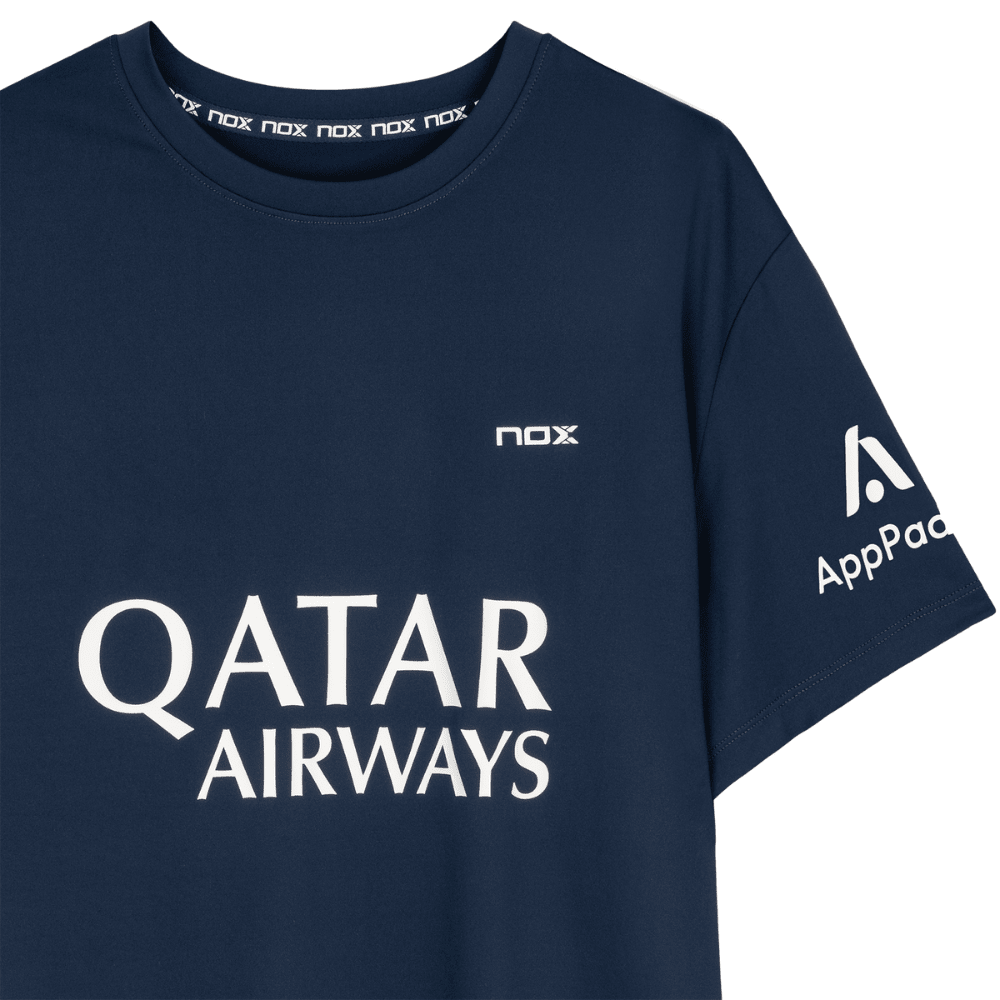 Polera Sponsor Nox AT10 Azul Marino de Agustín Tapia 2025 - Sur SportsVestuario