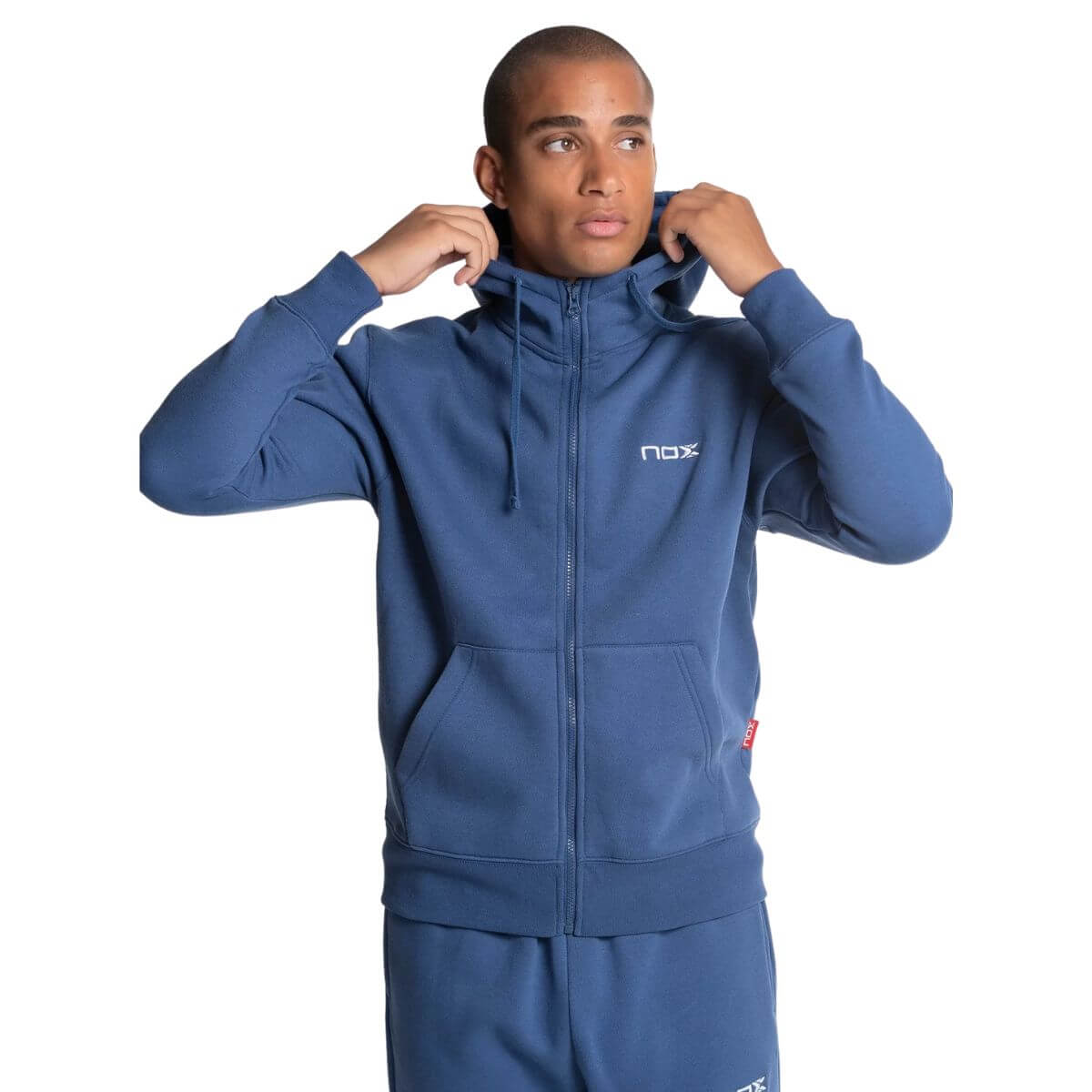 Poleron Nox Capucha Azul Marino - Sur SportsVestuario