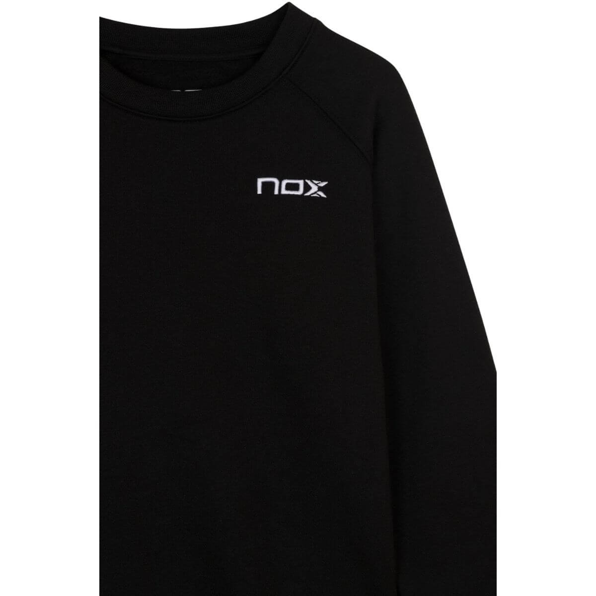 Poleron Nox Negro Logo Blanco - Sur SportsVestuario
