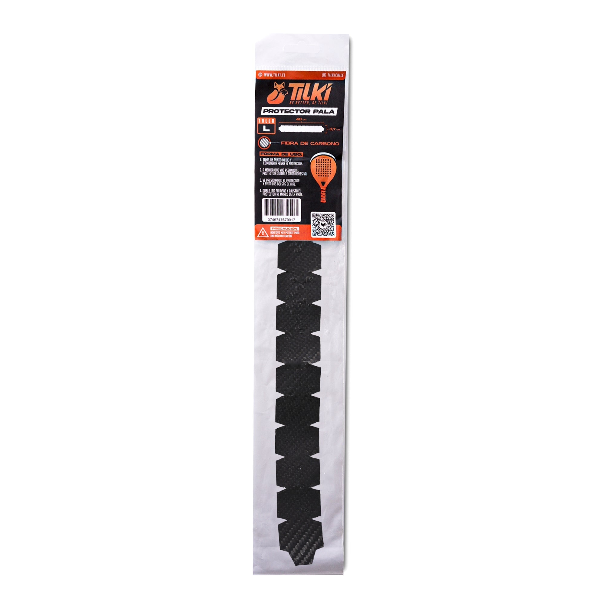 Protector Pala Tilki Fibra Carbono Talla L - Sur SportsAccesorios
