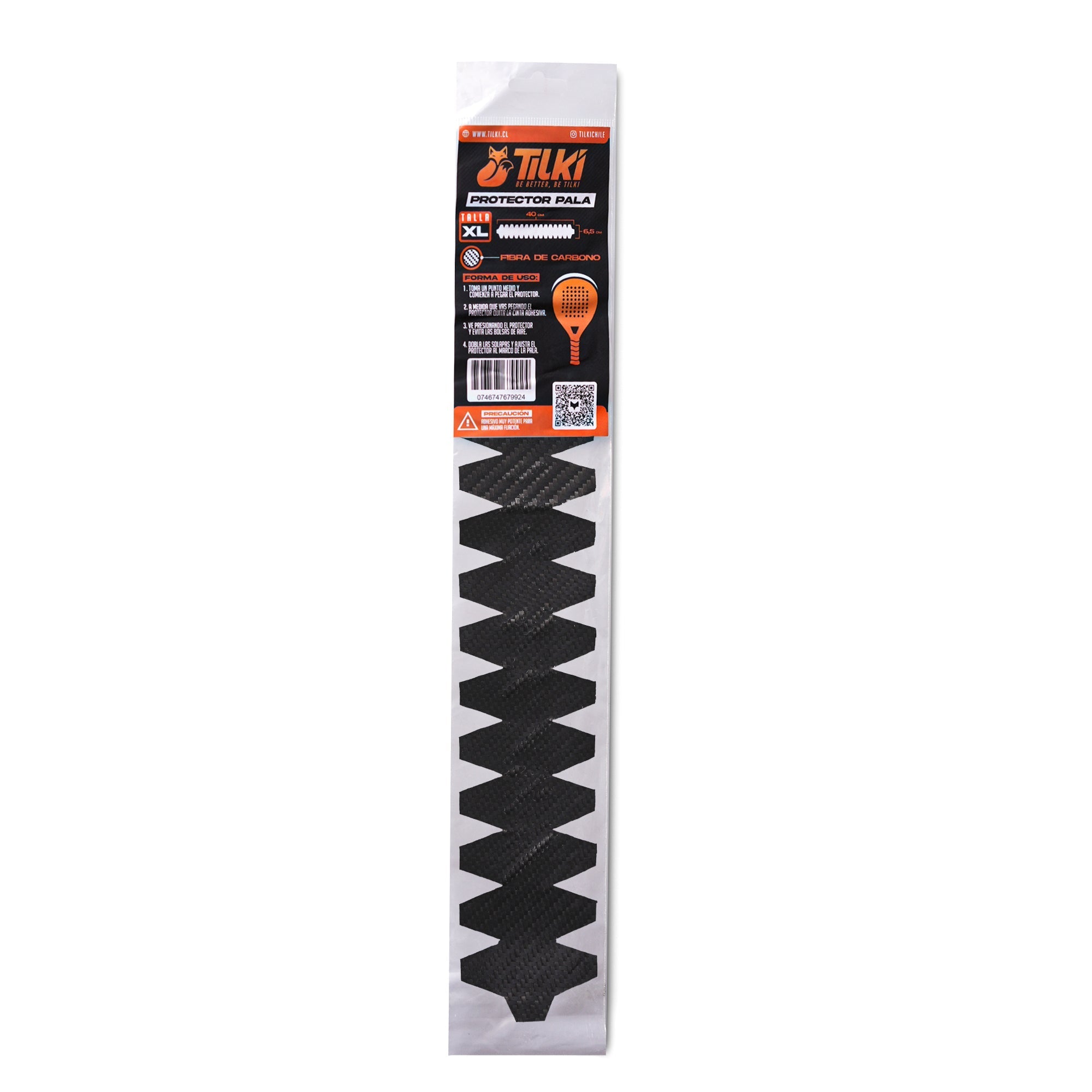 Protector Pala Tilki Fibra Carbono Talla XL - Sur SportsAccesorios