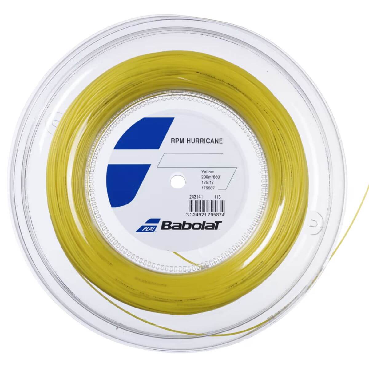 Rollo de Cuerda Babolat Rpm Hurricane Amarillo - Sur SportsAccesorios