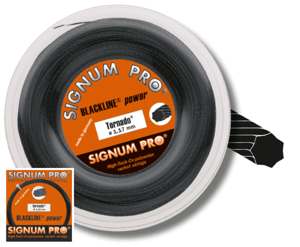 Rollo de Cuerda Signum Pro Tornado Negro (200m) - Sur SportsAccesorios